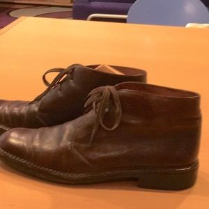 John Varvados chukka low boot, brwn leather, sz 10